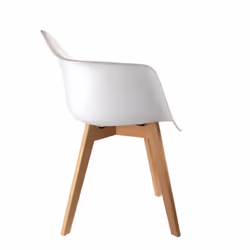 Travis - Lot de 2 Fauteuils Assises Blanches - Blanc - Vue supplémentaire 7