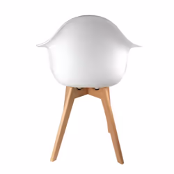 Travis - Lot de 2 Fauteuils Assises Blanches - Blanc - Vue supplémentaire 8