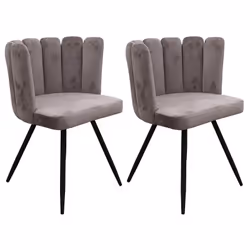 Altobuy 3663738018593, Velours, Gris, Métal, Bois, Intérieure, Charlotte