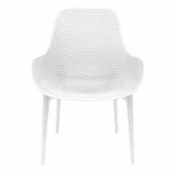 Altobuy - monica - Lot de 2 Fauteuils Coque Plastique Blanche - Blanc
