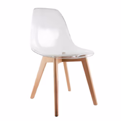 OKOA - Lot de 4 Chaises Transparentes