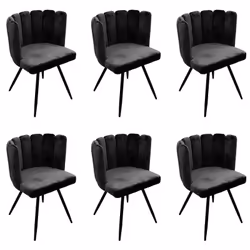 Altobuy 3663738019101, Velours, Noir, Métal, Bois, Intérieure, Charlotte