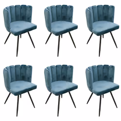 Altobuy 3663738019125, Velours, Bleu, Métal, Bois, Intérieure, Charlotte