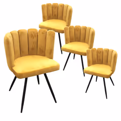 Altobuy 3663738019156, Velours, Jaune, Métal, Métal, Intérieure, Charlotte
