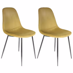 Altobuy 3663738019491, Velours, Jaune, Métal, Métal, Intérieure, Alessia
