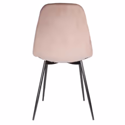 Alessia - Lot de 2 Chaises Velours Côtelé Roses - Rose - Vue supplémentaire 5