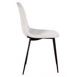 Alessia - Lot de 2 Chaises Velours Côtelé Gris Clair - Gris - Vue supplémentaire 4