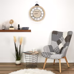 Altobuy - giada - Fauteuil Patchwork Motifs Grisés - Gris