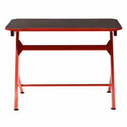 GAMING - Bureau Métallique Noir et Rouge