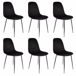 Altobuy 3663738020183, Velours, Noir, Métal, Métal, Intérieure, Alessia