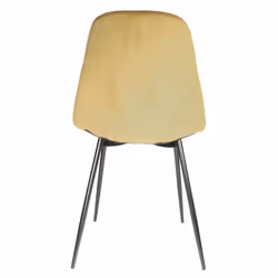 ALESSIA - Lot de 6 Chaises Velours Côtelé Jaune Moutarde - Vue supplémentaire 5
