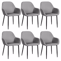 Altobuy 3663738020343, Fauteuil, Velours, Alessia, 560 mm, 600 mm, 850 mm