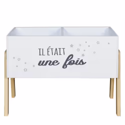Altobuy - historia - Bac à Livres Enfant Motif Etoiles - Blanc
