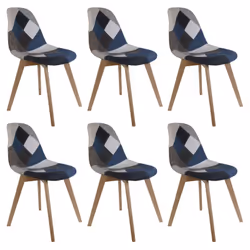 Altobuy 3663738021081, Tissu, Bleu, Plastique, Bois, Intérieure, Damas