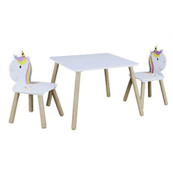 UNICORN - Ensemble Table et 2 Chaises Enfant Motif Licorne
