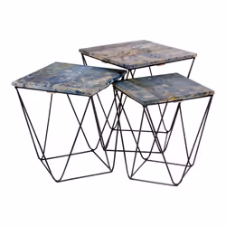 Altobuy 3663738021685, Table basse, Forme carrée, Noir