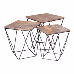 Altobuy 3663738021692, Table basse, Forme carrée, Noir