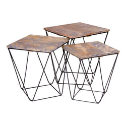 Altobuy 3663738021692 Table à café, latérale et de salon Table basse Forme carrée