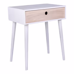 Altobuy 3663738021906, Table de nuit / chevet, Blanc, 1 tiroir(s), Bois, 450 mm, 320 mm