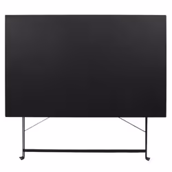 Malam - Table de Repas Rectangulaire Pliante Noire - Noir - Vue supplémentaire 4