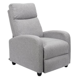 Altobuy - sofen - Fauteuil de Relaxation Matelassé Gris Clair - Gris