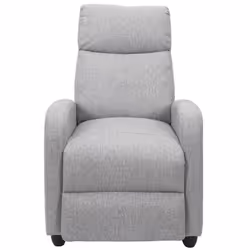 Altobuy - sofen - Fauteuil de Relaxation Matelassé Gris Clair - Gris