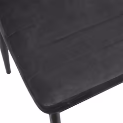 Sirila - Chaise Matelassée Velours Gris Foncé - Gris - Vue supplémentaire 6