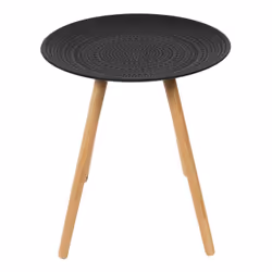 Altobuy - kapi - Tables Gigognes Noires Motif Pois en Relief - Noir - Vue supplémentaire 6