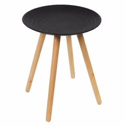 Altobuy - kapi - Tables Gigognes Noires Motif Pois en Relief - Noir - Vue supplémentaire 7