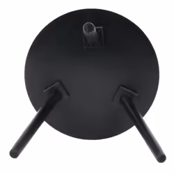 Altobuy - lisea - Table d'Appoint Ronde Plateau Noir et Doré - Noir - Vue supplémentaire 4