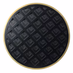 Altobuy - lisea - Table d'Appoint Ronde Plateau Noir et Doré - Noir - Vue supplémentaire 6