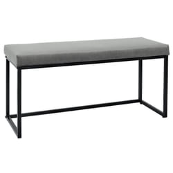 Alessia - Banc avec Assise Velours Côtelé Gris - Gris