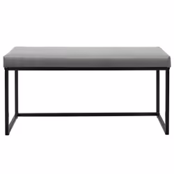 Alessia - Banc avec Assise Velours Côtelé Gris - Gris