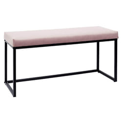 Altobuy - alessia - Banc avec Assise Velours Côtelé Rose - Rose