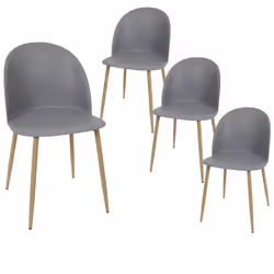 Altobuy 3663738025225, Polypropylène, Gris, Polypropylène, Métal, Intérieure, Maddy