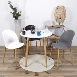 Maddy - Lot de 4 Chaises Scandinaves Grises - Gris