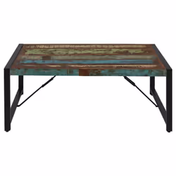 Altobuy 3663738026598, Table basse, Forme rectangulaire, Marron