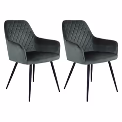 Altobuy 3663738027137, Fauteuil, Velours, Viby, 650 mm, 570 mm, 870 mm