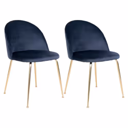 Altobuy 3663738027267, Velours, Bleu, Métal, Métal, Intérieure, Meyrin
