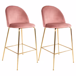 Altobuy 3663738027311, Velours, Rose, Métal, Métal, Intérieure, Meyrin