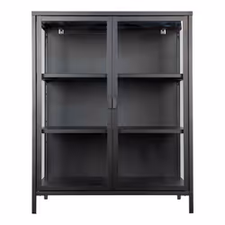 Altobuy 3663738028110, Acier, Noir, 2 portes(s), 800 mm, 400 mm, 1020 mm