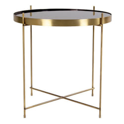 Altobuy 3663738028264 Table à café, latérale et de salon Table basse Forme arrondie