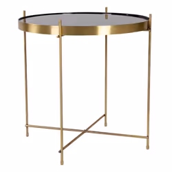 Altobuy 3663738028264 Table à café, latérale et de salon Table basse Forme arrondie