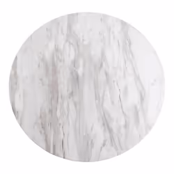 Altobuy - tyrol - Table Basse Ronde Ø70cm Aspect Marbré et Pied Acier Doré - Gris