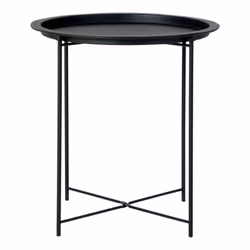 Altobuy 3663738028363, Table basse, Forme arrondie, Noir