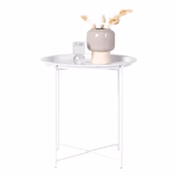 Altobuy 3663738028370 Table à café, latérale et de salon Table basse Forme arrondie