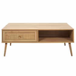 Altobuy 3663738028899, Table basse, Forme rectangulaire, Marron