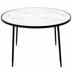 Altobuy 3663738029674, Table basse, Forme arrondie, Blanc