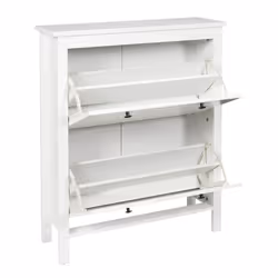 Altobuy - martika - Meuble à Chaussures 2 Portes Blanc