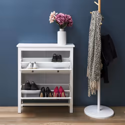 Altobuy - martika - Meuble à Chaussures 2 Portes Blanc